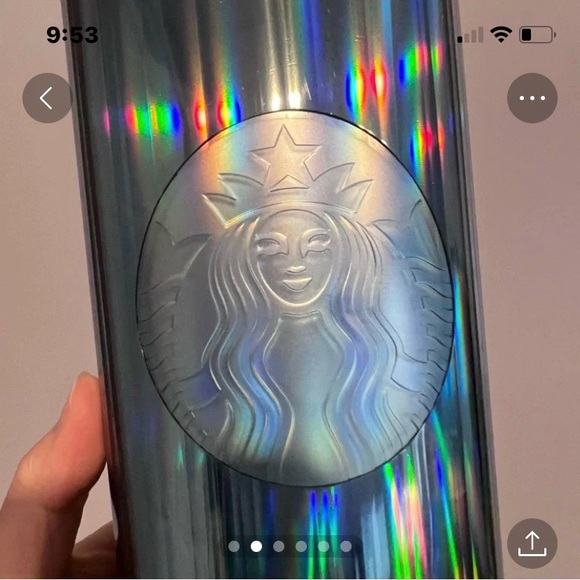 Starbucks Ocean Dome Kaleidoscope Cup Iridescent Prism Cold Tumbler 24oz NWT - Picture 4 of 6